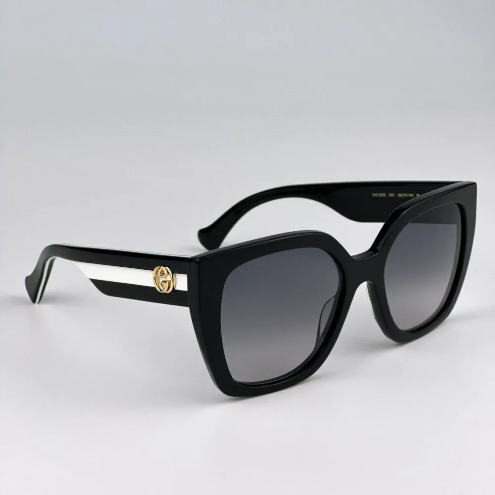 NEW Gucci GG1300S 004 Black Gray Gradient Square Women Sunglasses GG 1300S